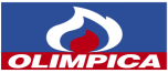 Logo de droguerías Olímpica, en rojo sobre fondo azul